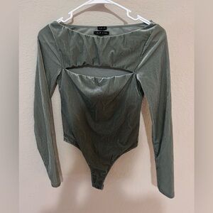 Green Long Sleeve Bodysuit